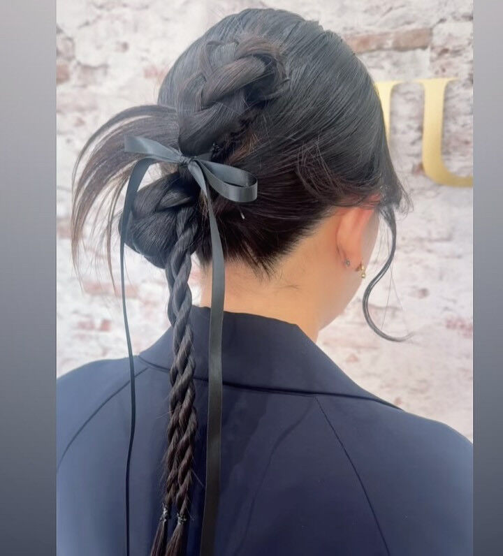 #ヘアセット #成人式 #リボンアレンジ #結婚式 #中川区
